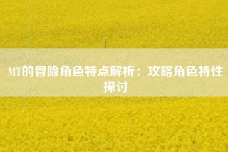 MT的冒险角色特点解析：攻略角色特性探讨