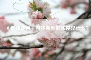 《逆转裁判》游戏系列的顺序是什么？