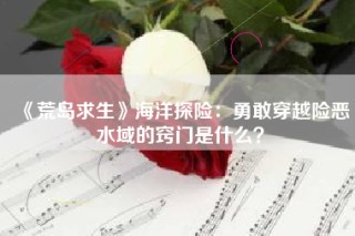 《荒岛求生》海洋探险：勇敢穿越险恶水域的窍门是什么？