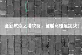 全新试炼之塔攻略，征服高难度挑战！
