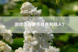 游戏中有哪些经典的敌人？