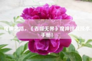 魔神之路，《吞噬无界》魔神挑战技术手册！