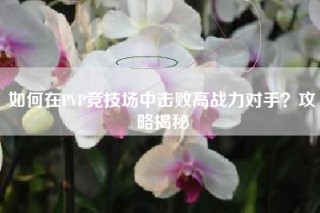如何在PVP竞技场中击败高战力对手？攻略揭秘