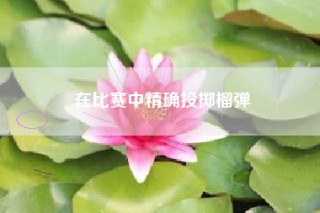 在比赛中精确投掷榴弹