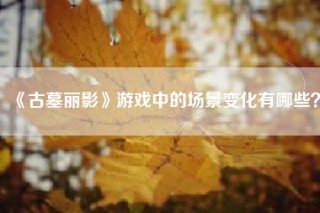 《古墓丽影》游戏中的场景变化有哪些？