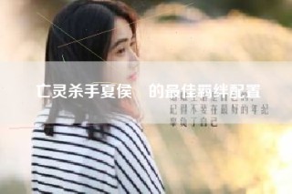 亡灵杀手夏侯惇的最佳羁绊配置