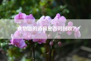 食物语的道具是否可回收？