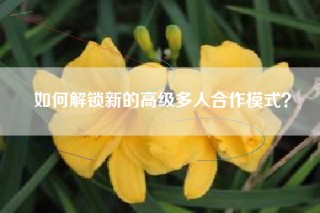 如何解锁新的高级多人合作模式？