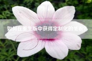 如何在重生版中获得定制化的圣衣？
