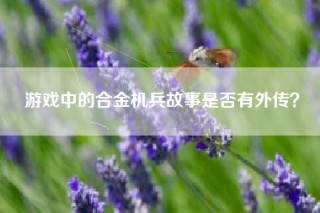 游戏中的合金机兵故事是否有外传？