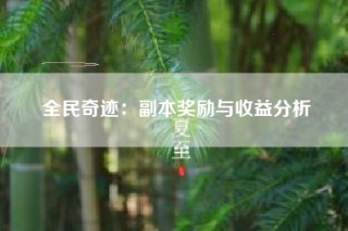 全民奇迹：副本奖励与收益分析