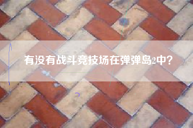 有没有战斗竞技场在弹弹岛2中？  第1张