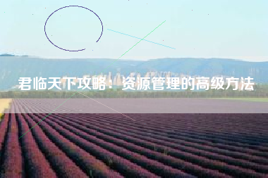 君临天下攻略：资源管理的高级方法  第1张