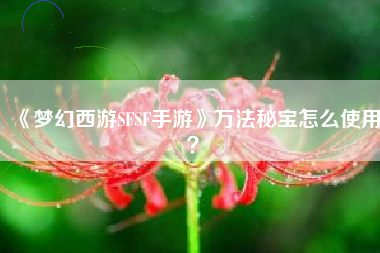 《梦幻西游SFSF手游》万法秘宝怎么使用？  第1张