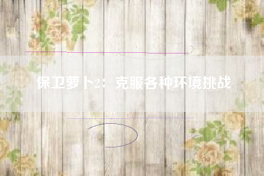 保卫萝卜2：克服各种环境挑战  第1张