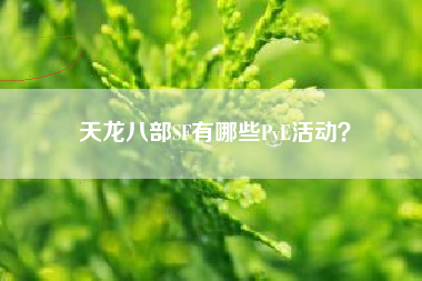 天龙八部SF有哪些PvE活动？  第1张