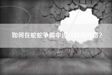 如何在蛇蛇争霸中进行自动寻路？  第1张