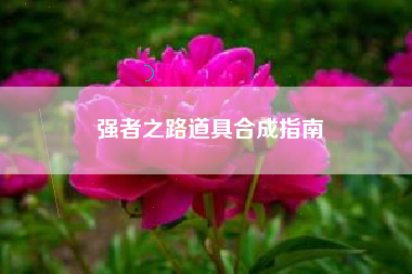强者之路道具合成指南  第1张