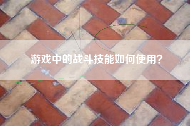 游戏中的战斗技能如何使用？  第1张