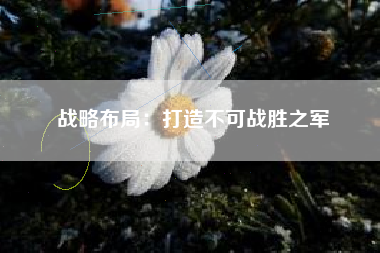 战略布局：打造不可战胜之军  第1张
