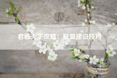 君临天下攻略：联盟建设技巧  第1张