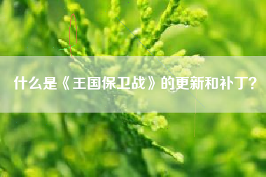 什么是《王国保卫战》的更新和补丁？  第1张