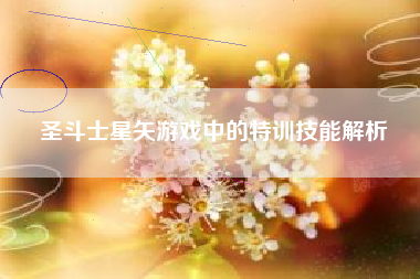 圣斗士星矢游戏中的特训技能解析  第1张