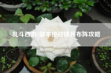 乱斗西游2副本挑战排兵布阵攻略  第1张
