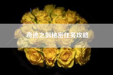 奇迹之剑秘密任务攻略  第1张