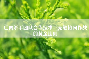 亡灵杀手团队合作技术：无缝协同作战的黄金法则  第1张