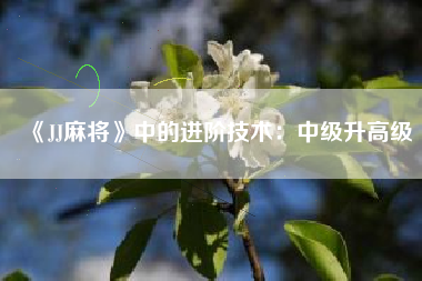 《JJ麻将》中的进阶技术：中级升高级  第1张