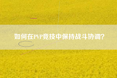 如何在PVP竞技中保持战斗协调？  第1张
