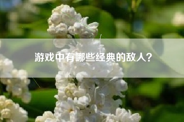 游戏中有哪些经典的敌人？  第1张