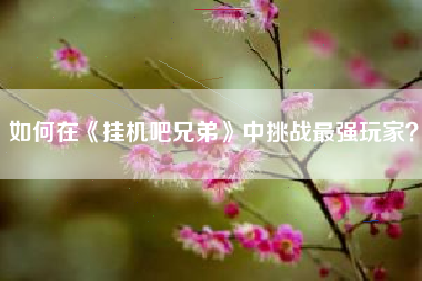 如何在《挂机吧兄弟》中挑战最强玩家？  第1张