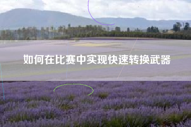 如何在比赛中实现快速转换武器  第1张