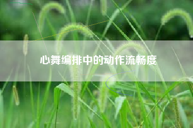 心舞编排中的动作流畅度  第1张
