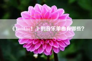 《LoveLive！》的音乐单曲有哪些？  第1张