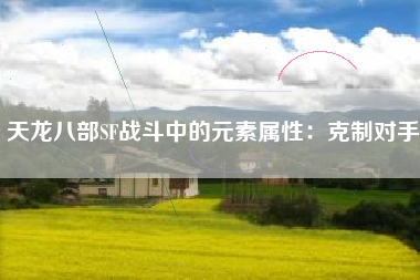 天龙八部SF战斗中的元素属性：克制对手  第1张