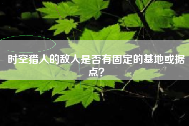 时空猎人的敌人是否有固定的基地或据点？  第1张