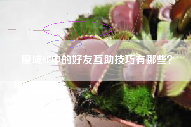 魔域SF中的好友互助技巧有哪些？  第1张