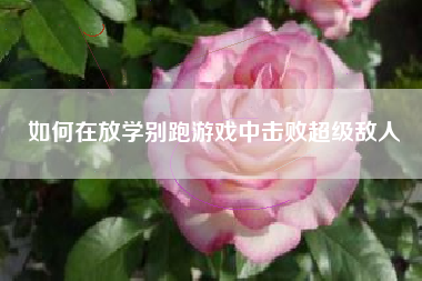 如何在放学别跑游戏中击败超级敌人  第1张