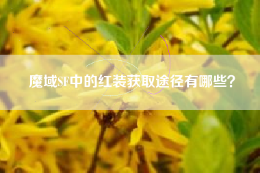 魔域SF中的红装获取途径有哪些？  第1张