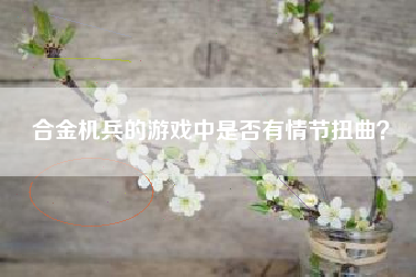 合金机兵的游戏中是否有情节扭曲？  第1张