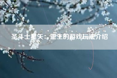 圣斗士星矢：重生的游戏玩法介绍  第1张