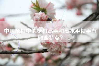 中国象棋中的象棋高手和高水平棋手有哪些特点？  第1张