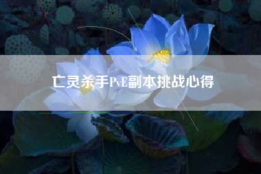 亡灵杀手PvE副本挑战心得  第1张