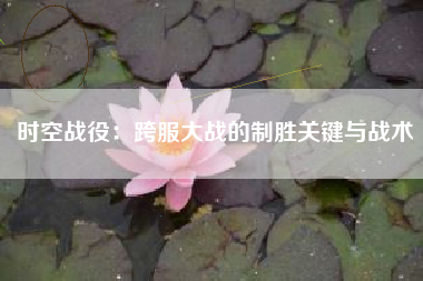 时空战役：跨服大战的制胜关键与战术  第1张