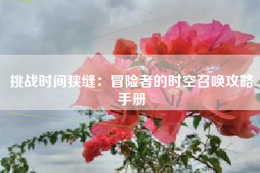 挑战时间狭缝：冒险者的时空召唤攻略手册  第1张