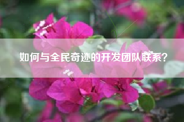 如何与全民奇迹的开发团队联系？  第1张