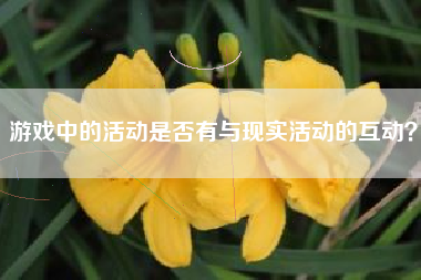 游戏中的活动是否有与现实活动的互动？  第1张